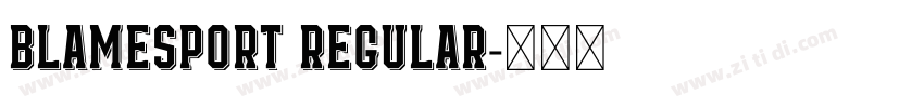 BlameSport Regular字体转换